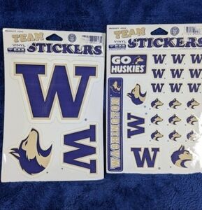 Vintage Washington Huskies Vinyl Sticker Bundle